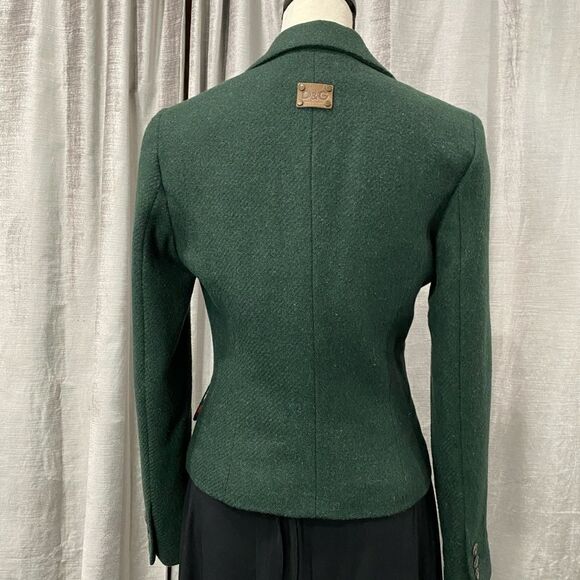 🌟 VINTAGE DOLCE & GABBANA Hunter Green Blazer RARE - Picture 5 of 8